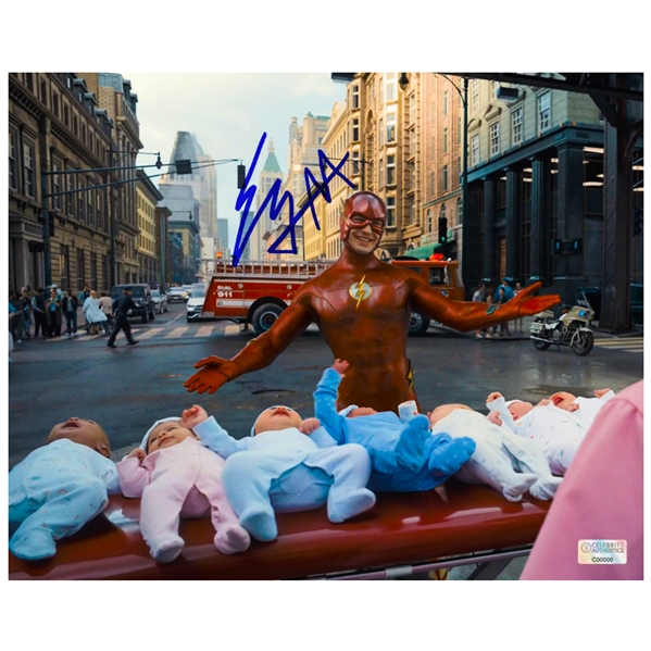 Ezra Miller Autographed 2023 The Flash 8x10 Scene Photo