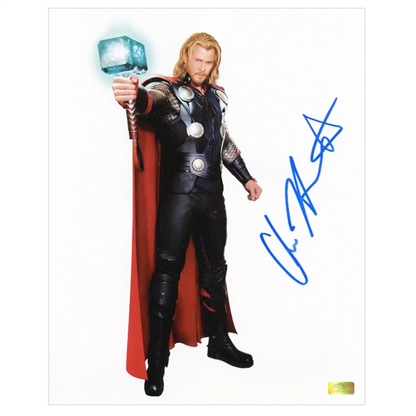 Chris Hemsworth Autographed 8x10 Thor Movie Concept Art Photo