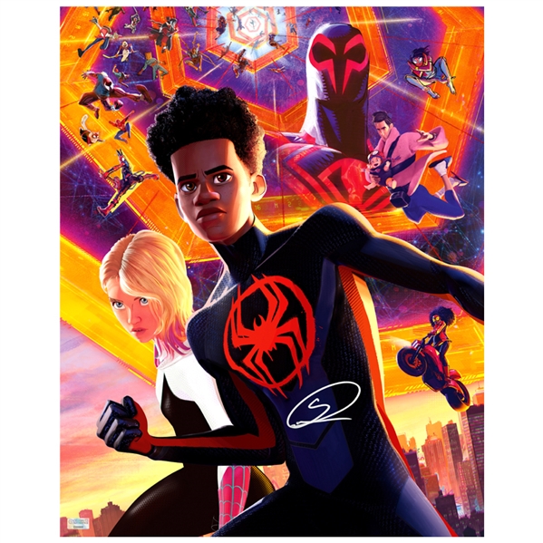 Shameik Moore Autographed Spider-Man Across The Spider-Verse Miles Morales 16x20 Photo