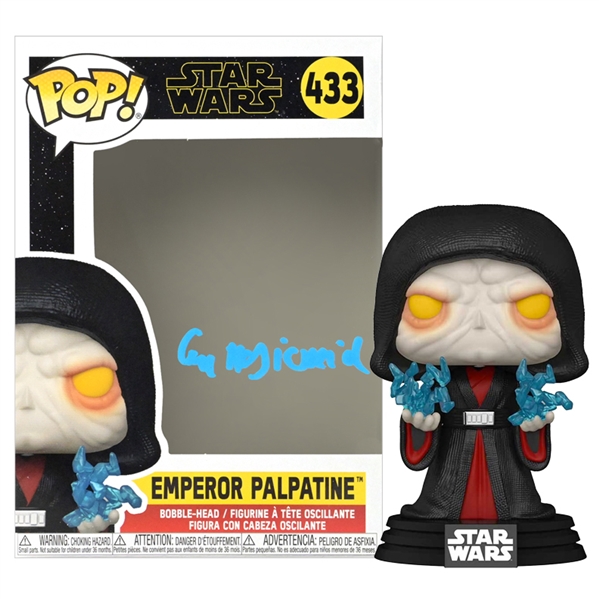 Ian McDiarmid Autographed Star Wars Emperor Palpatine POP Vinyl #433