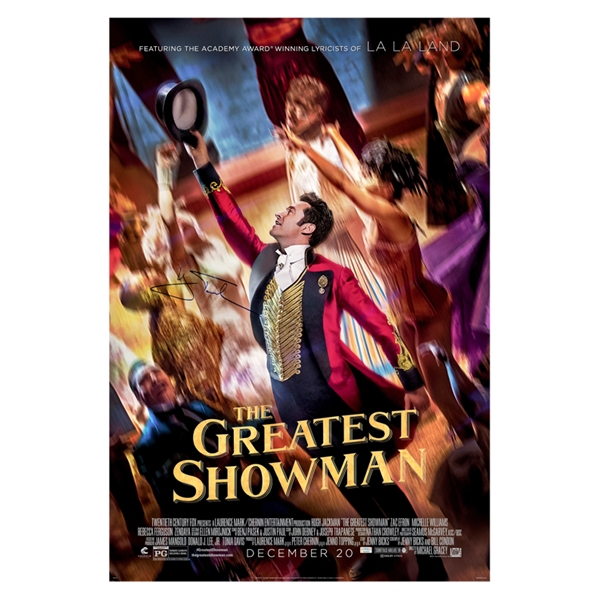 Hugh Jackman Autographed 2017 The Greatest Showman Original 27x40 Double-Sided Movie Poster