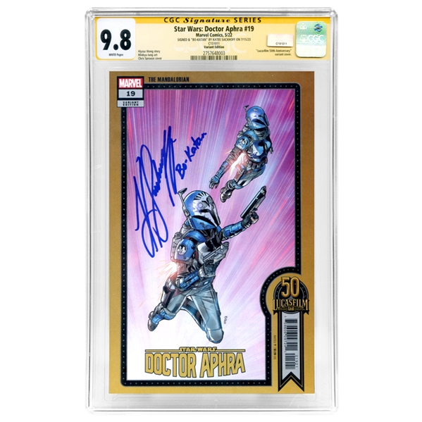 Katee Sackhoff Autographed Star Wars: Doctor Aphra #19 CGC SS 9.8