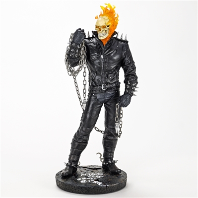 Nicolas Cage Autographed Sideshow Ghost Rider 18" Statue 