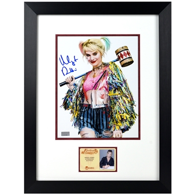 Margot Robbie Autographed Birds of Prey Harley Quinn 8x10 Studio Framed Photo