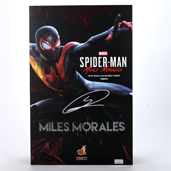 Shameik Moore Autographed Spider-Man Miles Morales 1/6th Scale Hot Toys Collectible Figure