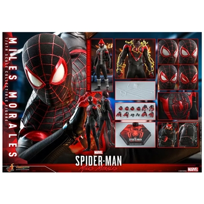 Shameik Moore Autographed Spider-Man Miles Morales 1/6th Scale Hot Toys Collectible Figure