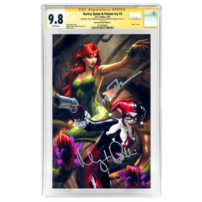 Margot Robbie, Uma Thurman Autographed 2020 Harley Quinn & Poison Ivy #3 Variant Edition CGC SS 9.8  