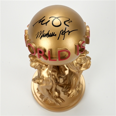 Al Pacino, Michelle Pfeiffer Autographed Scarface Tony Montana The World is Yours Statue
