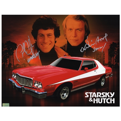 Paul Michael Glaser, David Soul Autographed Starsky & Hutch Gran Torino Tribute 11x14 Photo
