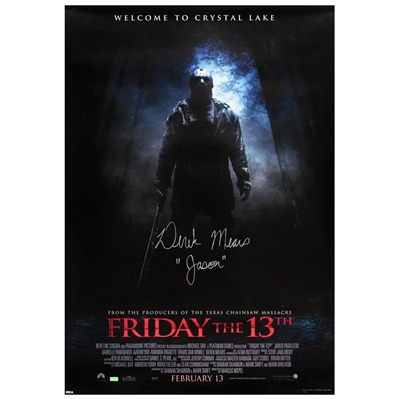 Derek Mears Autographed 2009 Friday The 13th 27x39 Single-Sided Poster