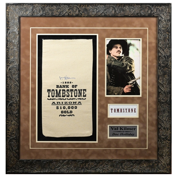 Val Kilmer Autographed Tombstone Framed Display with Letter of Authenticity