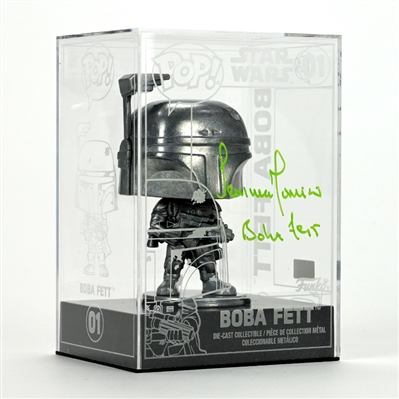 Temuera Morrison Autographed Star Wars Boba Fett Die-Cast Pop Figure #01 Funko Exclusive