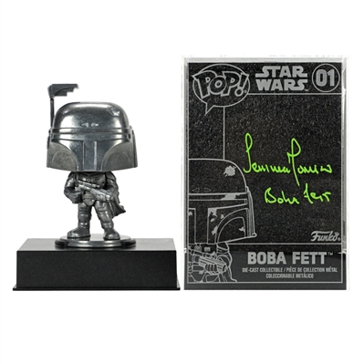 Temuera Morrison Autographed Star Wars Boba Fett Die-Cast Pop Figure #01 Funko Exclusive