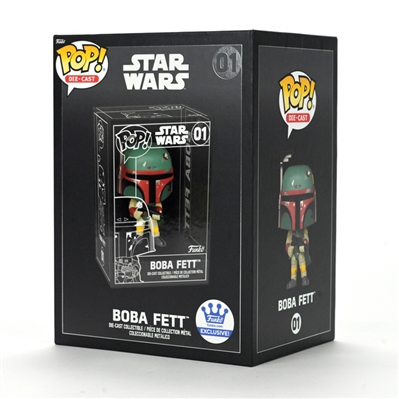 Temuera Morrison Autographed Star Wars Boba Fett Die-Cast Pop Figure #01 Funko Exclusive