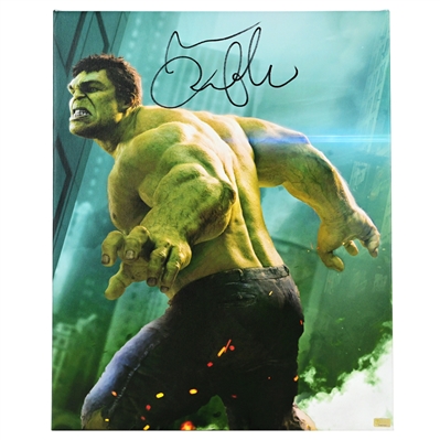 Mark Ruffalo Autographed The Avengers Incredible Hulk 16x20 Masterworks #46/50 Giclee Canvas