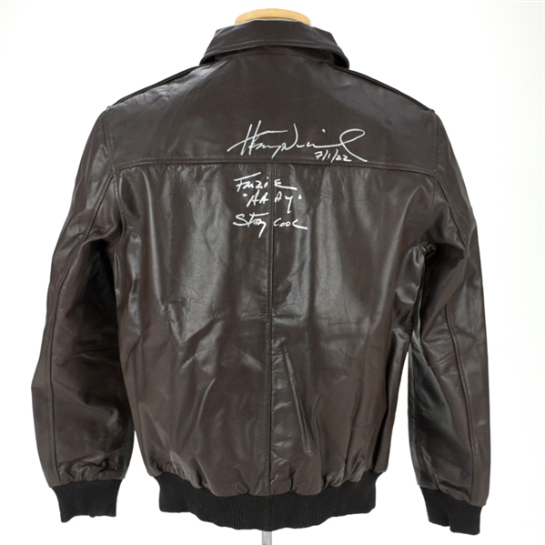 Henry Winkler Autographed Happy Days Fonzie Leather Jacket with Inscriptions