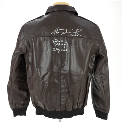 Henry Winkler Autographed Happy Days Fonzie Leather Jacket with Inscriptions