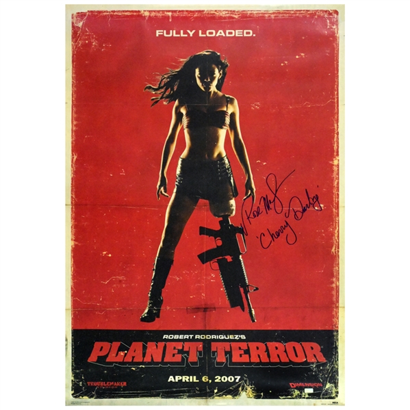 Rose McGowan Autographed 2007 Planet Terror Cherry Darling 27x39 Single-Sided Movie Poster with Inscription