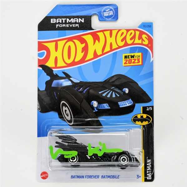 Val Kilmer Autographed Batman Forever Hot Wheels 1/64 Scale Batmobile - A