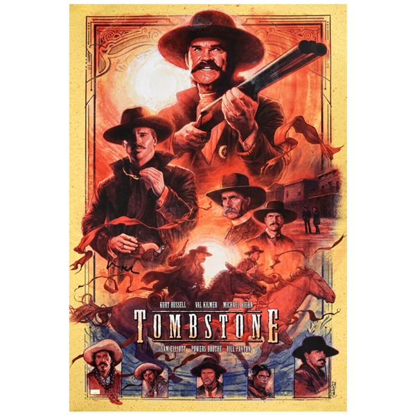 Val Kilmer Autographed Im Your Huckleberry by Barret Chapman Ltd Edition 24x36 Giclee Print