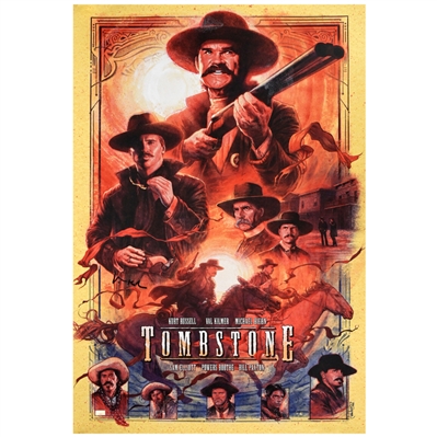 Val Kilmer Autographed Im Your Huckleberry by Barret Chapman Ltd Edition 24x36 Giclee Print