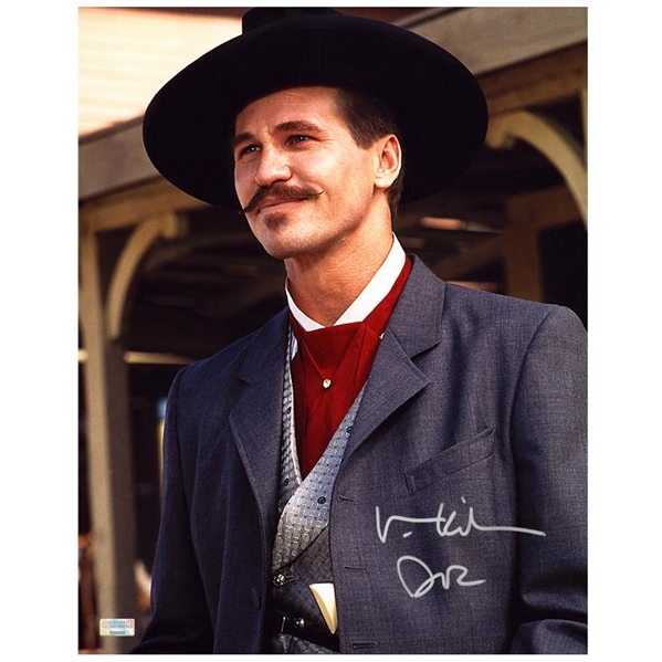 Val Kilmer Autographed 19983 Tombstone Doc Holliday 11x14 Photo
