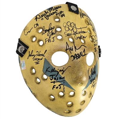 Friday the 13th Jason Voorhees Cast Autographed 1:1 Scale Mask Series 3