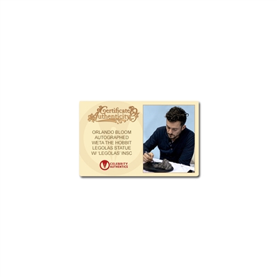 Orlando Bloom Autographed The Hobbit Legolas 1/6 Scale Weta Statue with 'Legolas' Inscription