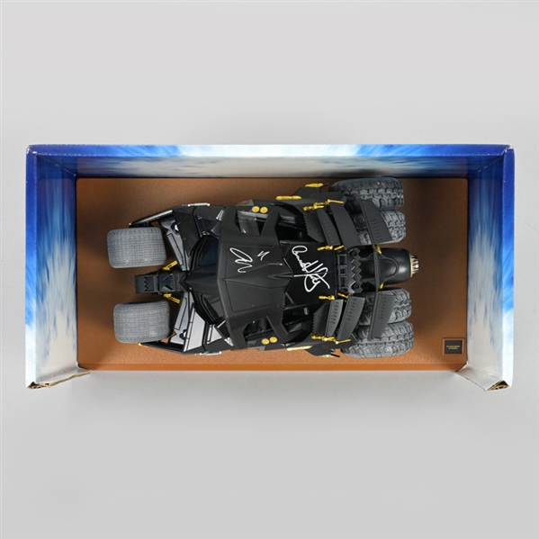 Tom Hardy, Anne Hathaway Autographed 2012 The Dark Knight Rises 1:18 Scale Die-Cast Batmobile Tumbler