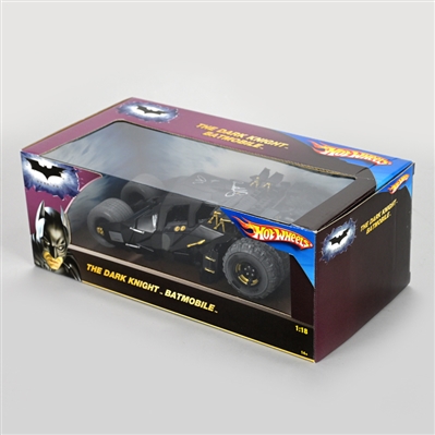 Tom Hardy, Anne Hathaway Autographed 2012 The Dark Knight Rises 1:18 Scale Die-Cast Batmobile Tumbler