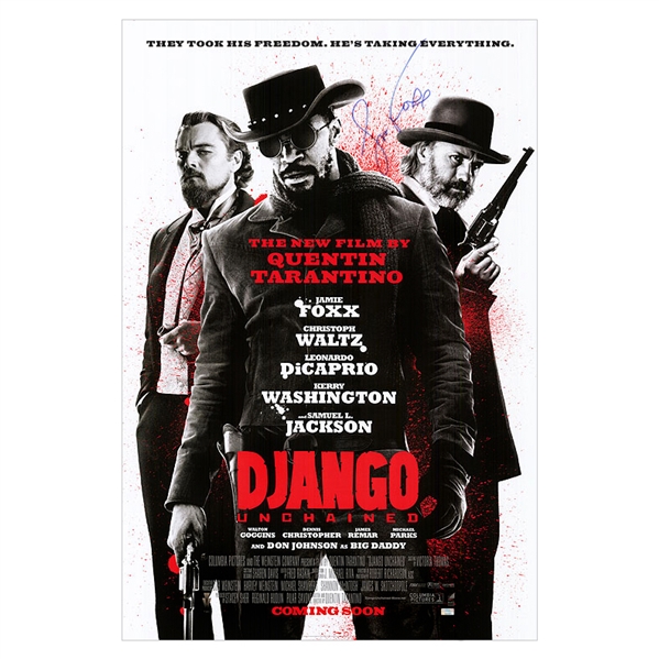 Jamie Foxx Autographed Django Unchained 27x40 Movie Poster