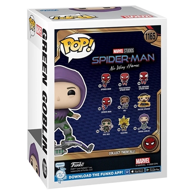 Willem Dafoe Autographed Funko Spider-Man No Way Home Green Goblin #1165 Pop! Vinyl Figure