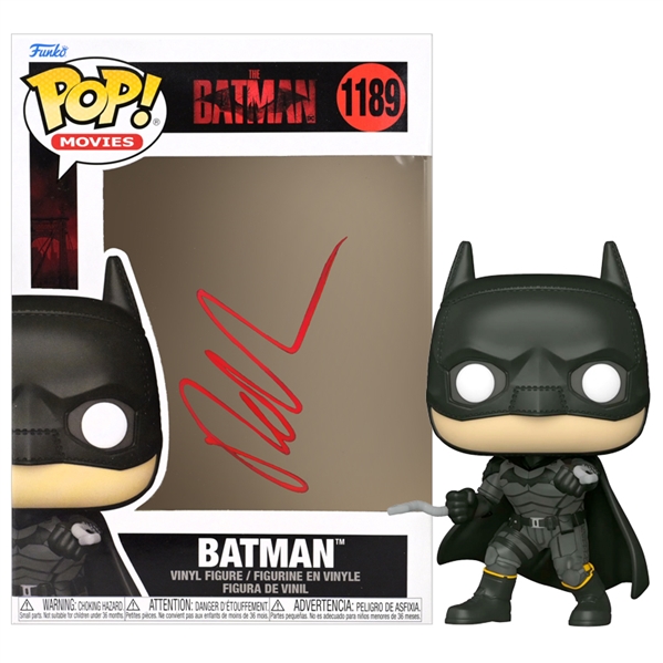 Robert Pattinson Autographed Funko 2022 The Batman #1189 POP! Vinyl Figure