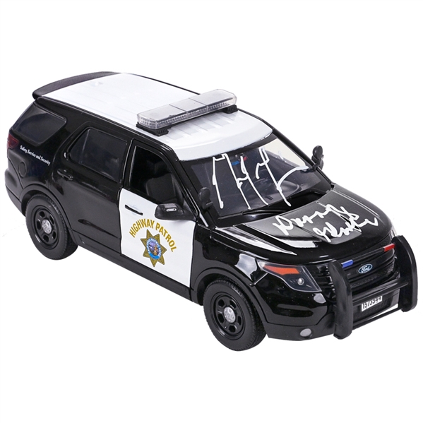 Mel Gibson, Danny Glover Autographed Lethal Weapon 2015 1:18 Scale Ford Die-Cast Interceptor Utility Vehicle