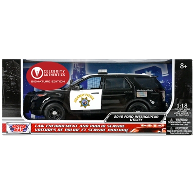 Mel Gibson, Danny Glover Autographed Lethal Weapon 2015 1:18 Scale Ford Die-Cast Interceptor Utility Vehicle