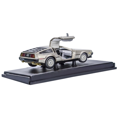 Michael J. Fox Autographed Back to the Future 1:18 Scale Die-Cast DeLorean