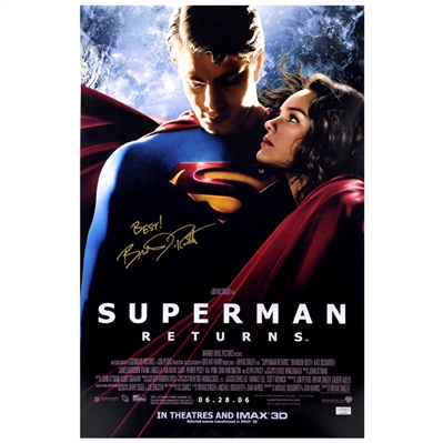 Brandon Routh Autographed 2006 Superman Returns 16x24 Movie Poster