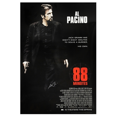 Al Pacino Autographed 2007 88 Minutes Original Double-Sided 27x40 Movie Poster