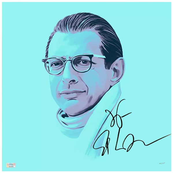 Jeff Goldblum Autographed 2004 The Life Aquatic Alistair Hennessey 12x12 Giclee Print by Dakota Randall