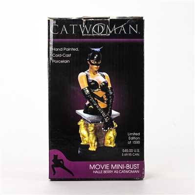 Halle Berry Autographed 2004 Catwoman Limited Edition Movie Mini-Bust