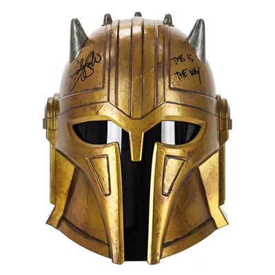 Emily Swallow Autographed Star Wars The Mandalorian The Black Series The Armorer Premium Electronic Helmet