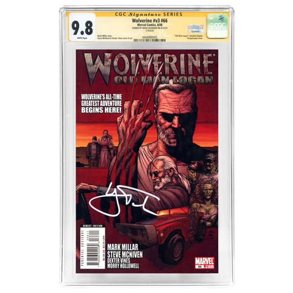 Hugh Jackman Autographed 2008 Wolverine Old Man Logan #v3 #66 CGC SS 9.8