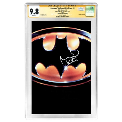 Michael Keaton Autographed 2023 Batman 89 Special Edition #1 Spectral Comics Variant B CGC SS 9.8