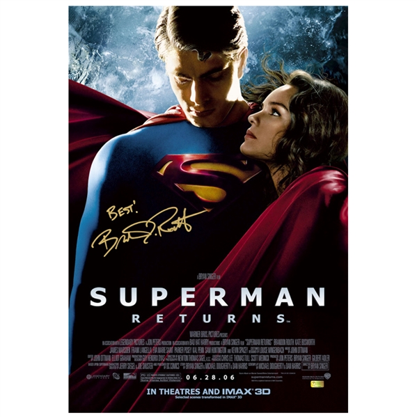 Brandon Routh Autographed 2006 Superman Returns 16×24 Poster