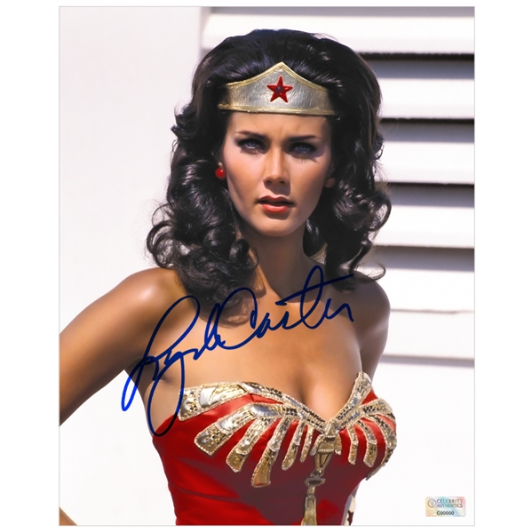 Lynda Carter Autographed 1976 Wonder Woman Queen of the Amazons 8x10 Photo