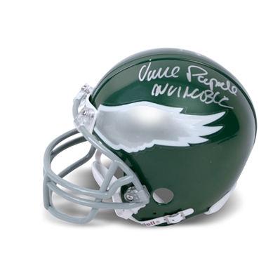 Mark Wahlberg, Vince Papale Autographed 2006 Invincible Philadelphia Eagles Mini-Helmet