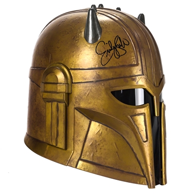 Emily Swallow Autographed Star Wars The Mandalorian The Black Series The Armorer Premium Electronic Helmet