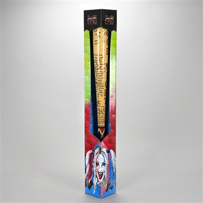 Margot Robbie Autographed Suicide Squad Harley Quinn Good Night Baseball Bat With Harley Quinn Inscription
