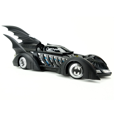 Val Kilmer Autographed Rare 1995 Batman Forever 1:18 Scale Batmobile with 'Batman' Inscription
