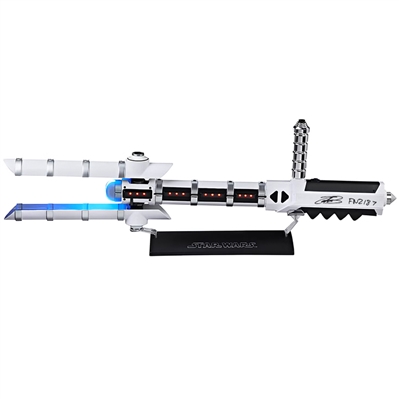 John Boyega Autographed Star Wars The Black Series Force FX Stormtrooper Z6 Riot Control Baton